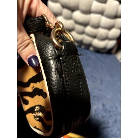 Coach Tiger Print Mini Dempsey Camera Bag with Red Orange Black Web Strap - Picture 11 of 11